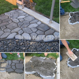 2016 New Free shipping Path Pathmate Garden Walk Maker Mould with concrete paving mold