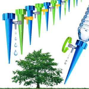 12Pcs Automatic Self-Watering Device Spikes Flower Plant Irrigation Tool Adjustable Water Spray Tips