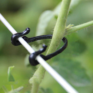 100pcs/lot Self-Locking Plant Vines Fastener Tied Buckle Hook Vegetable Grafting Clips Agricultural Greenhouse Garden Supplies