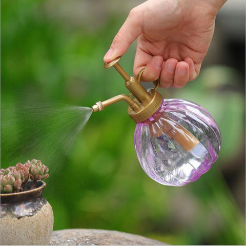 350ML Plant Flower Watering Pot Home Spray Bottle Garden Hand Press Water Sprayer Plastic Bonsai Sprinkler Bottle Container