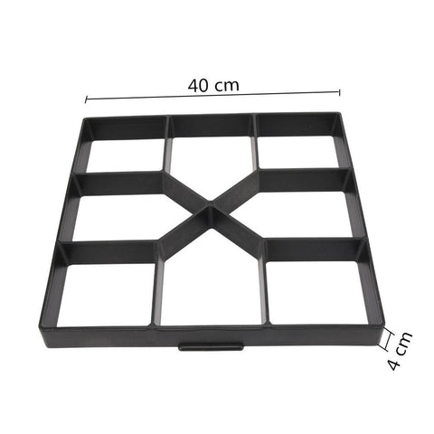 Plastic Path Paving Mould Home Garden Floor Road Concrete Stepping Stone Path Mold Patio Maker Reusable DIY Paving Tool