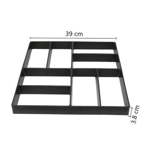 Plastic Path Paving Mould Home Garden Floor Road Concrete Stepping Stone Path Mold Patio Maker Reusable DIY Paving Tool