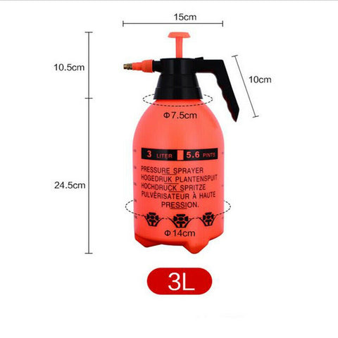 2L/3L Portable Chemical Sprayer Pump Pressure Water Cans Garden Water Spray Bottle Handheld