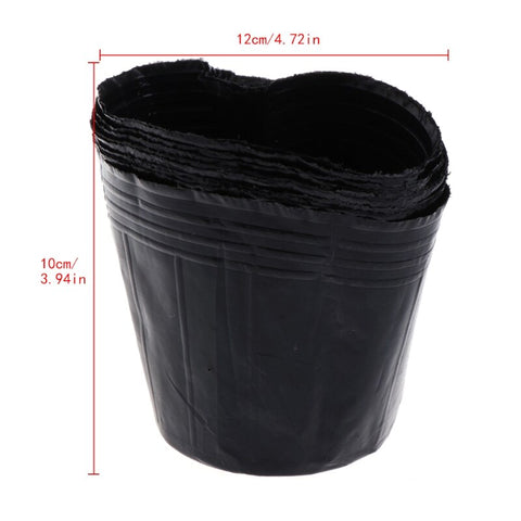 Plastic Nursery Pot Plant Seedling Pouch Holder Raising Bag Nutrition Block Pots Garden Supplies