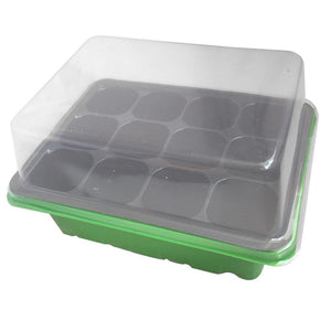 12 Cells Seedling Starter Tray Seed Germination Plants Propagation Grow Box Garden Nursery Pots Supplies