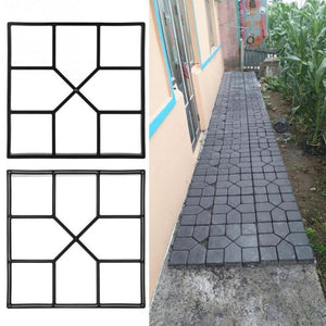 Garden Path Maker Mold Plastic DIY Manually Paving Cement Brick Stone Road Concrete Pavement Mould DIY Garden Tool