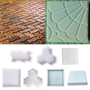 Concrete Mold Pavement DIY Plastic Path Maker Mold Paving Cement Brick The Stone Road  Paving Moulds Tool For Garden Decoration