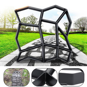 36X36cm Black Plastic Production Diy Pavement Mold Family Brick Paving Floor Garden Floor Road Paving Tile Cement Path Mould