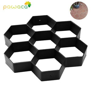 DIY Manually Paving Cement Brick Stone Road Paving Mold Garden Concrete Plastic Molds Tools  for Walkways Path Maker Mold