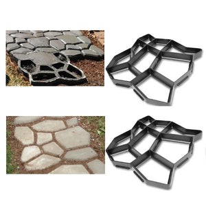 43*43 concrete DIY Stone plastic mold pathways paving concrete molds