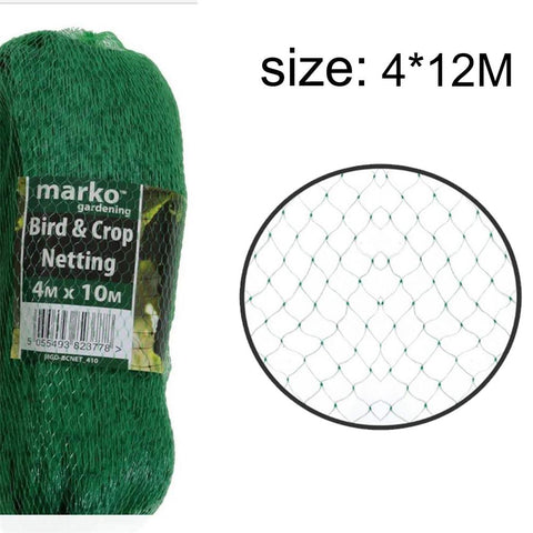 4x10/12m Anti-bird Net Garden Plant Covers Orchard Fruit Vegetable Protect Drawstring Fence Mesh Anti Hail Net  Mesh Size 1.5cm