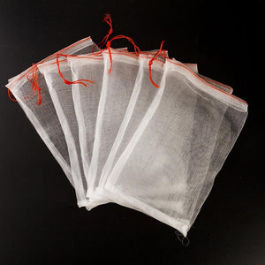 10pcs Set Garden Plant Fruit Protect Drawstring Mesh Net Bag Anti Bird Netting Safety Net Fruit Net Gardon Farm Tool Parts