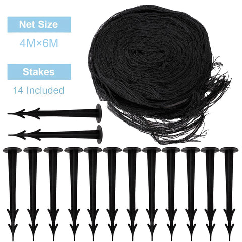 4x6M/2x3M Pond Protection Net Floating Garden Pond Plastic Net Guard Pond Netting Mesh Anti-bird and Animal Pond Weaving Nets