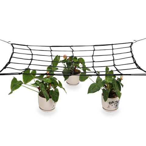 80*80cm Elastic Rubber Garden Trellis Net Garden Netting Flower Plant Support Net Support for Vegetable Climbing Vine Plants