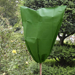 Winter Yard Garden Drawstring Plant Cover Frost Protecting Bag Frost Anti-Freeze Fruit vegetable Mesh Net Protective Cover Bag