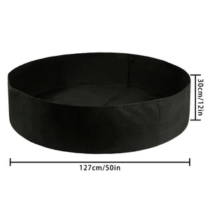 50 Gallon Black Plants Growing Bag Vegetable Flower Aeration Planting Pot Container  Black Thickening Fabric Plant Pot