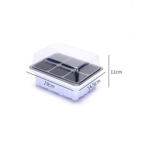 Greenhouse Seedling Starter Tray Organic Trainer Germination Peat Pots Plastic Seedling Box Moisturizing  Box 6 /12 hole