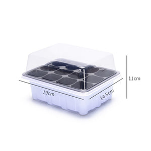 Greenhouse Seedling Starter Tray Organic Trainer Germination Peat Pots Plastic Seedling Box Moisturizing  Box 6 /12 hole