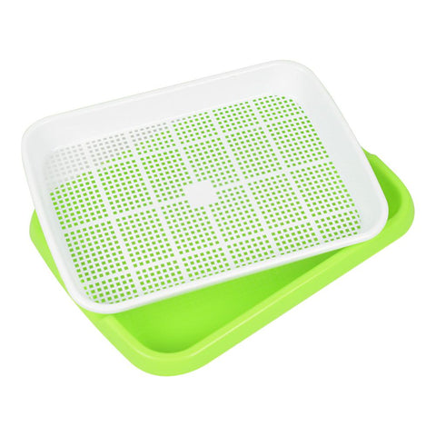 Double-layer Plastic Hydroponic Flower Basket Flower Plant Sprouting Tray Box Sprout Seedling Tray Paper Planting Sprout 40FP14