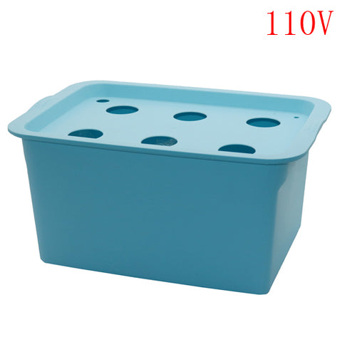 6 Holes Plant Site Hydroponic System Indoor Garden Cabinet Box Grow Kit Bubble Garden Pots Planter Nursery Pot 220V/110V 1 Set