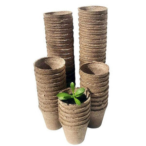 Biodegradable Paper Pulp Peat Pots Plant Nursery Cup Tray Garden New