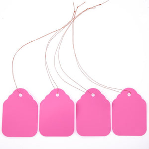 100Pcs/lot Plants Hang Tag Labels Seedling Garden Flower Pot Plastic Tags Number Plate Hanging Reusable PVC Garden Tools