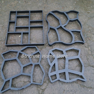 60*50cm  5pcs/lot Hot sale driveway patio concrete stepping stone path walk maker paving pavement mold