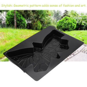 Cement Mold Paving Mold Butterfly Shape 44*30 Pavement Stone Driveway Black Sturdy Durable Concrete Mold DIY Stepping