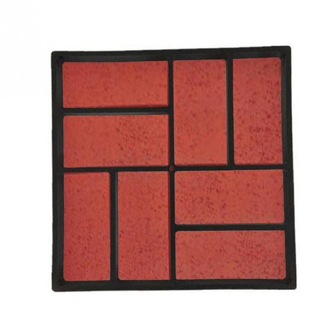 Black Rectangle Paving Plastic Mold For Concrete Molds Garden Path DIY Stone Model Shovel 45*40*4cm