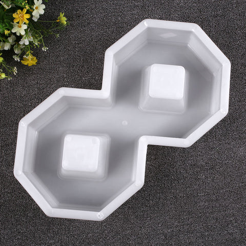 Square Concrete Pattern Matrix Sturdy Colorful Garden Garden Paths Plastic Brick Mold Stone Maker Pavement Walkway Paving