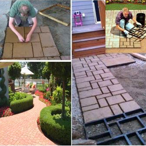 60*50*5cm BIG Garden DIY Plastic Path Maker Mold Road Paving Cement Mould Brick decor path stepping step stone maker square mold