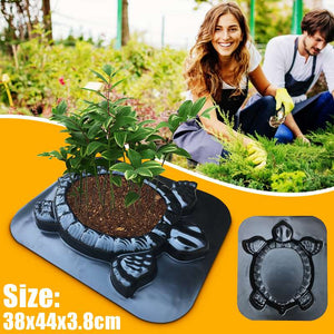 2 in 1 DIY Planting flowers Path Paving Mold Turtle shape Garden Decorative Manually Concrete Cement Mould Brick beautify Build