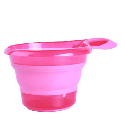 New Folding Silicone Pet Bowl Multi-function Folding Measuring Spoon Can Clip Food Bags Water Bowl Measuring Cup