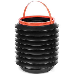 Round Leak-proof Folding Storage Bin Car Portable Telescopic Trash Can Mini Household Outdoor Retractable Water Bucket 4L