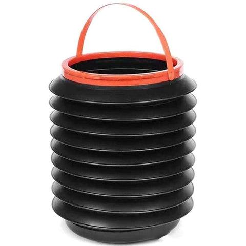 Round Leak-proof Folding Storage Bin Car Portable Telescopic Trash Can Mini Household Outdoor Retractable Water Bucket 4L