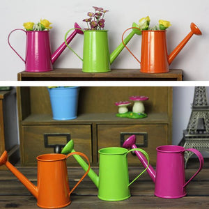 Free Shipping Metal Favor Pail Mini Small Watering can bucket flower metal decorative water cans party pails SN961