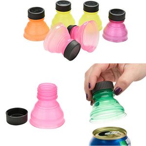 Hot sale 6Pcs Soda Saver Pop Beer Beverage Can Cap Flip Bottle Top Lid Protector Snap On cup cover water dispenser insulated