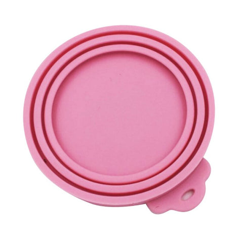 Reusable silicone Pet Food lids Feeder Food Can for Dog Cat Food Storage Cover Lid Water Feeding Bowl Cover Portable Pet Product